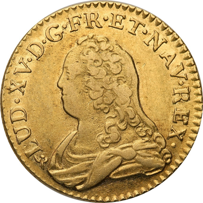 Francja. Ludwik XV Louis d'or 1727, Rouen
